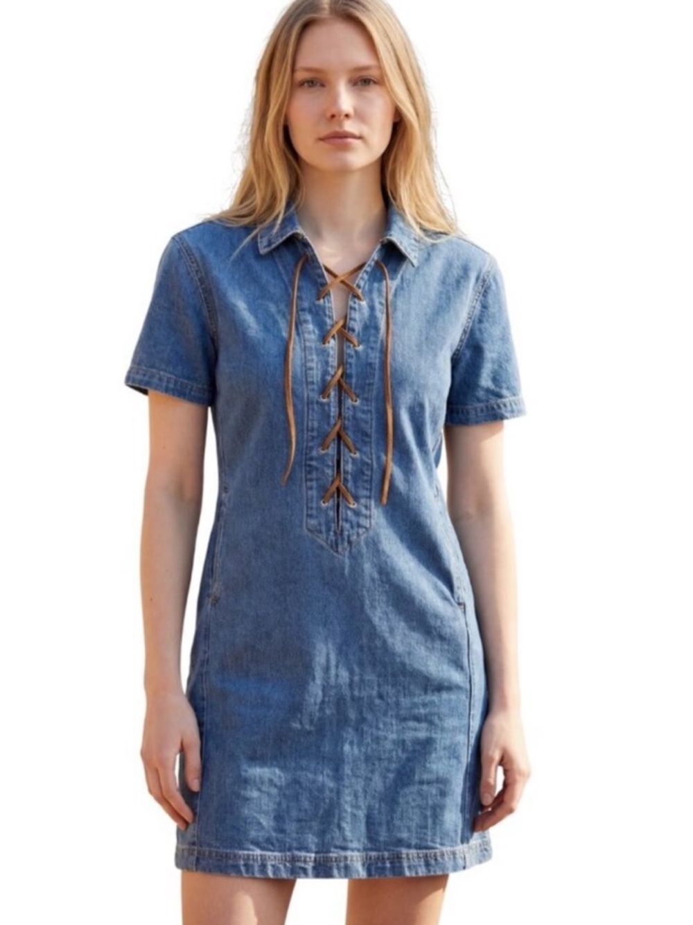 Blank NYC Denim Tie Dress